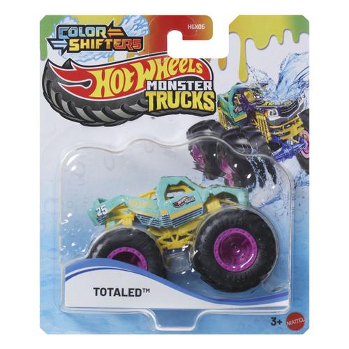 Masinuta Hot Wheels Monster Trucks - Color Shifters, Totaled, 1:64