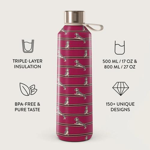 Sticla Termos Burga Inox On Hold BSTINXOH, 500 ml (Roz)