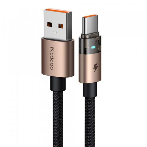 Cablu Date/Incarcare McDodo CA-6891, USB-A - USB-C, 66W, 1.2m (Negru/Auriu)