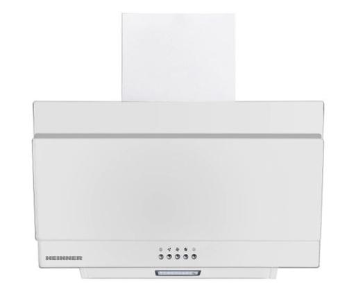 Hota incorporabila decorativa Heinner DCH-350RGWH, Putere de absorbtie 276.6 m3/h, 1 motor, Iluminare LED, 60 cm, Sticla (Alb)