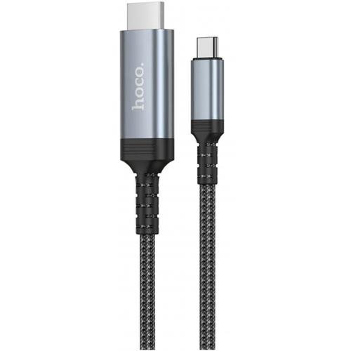 Cablu Audio si Video USB-C - HDMI HOCO UA43, 1.8m, Gri