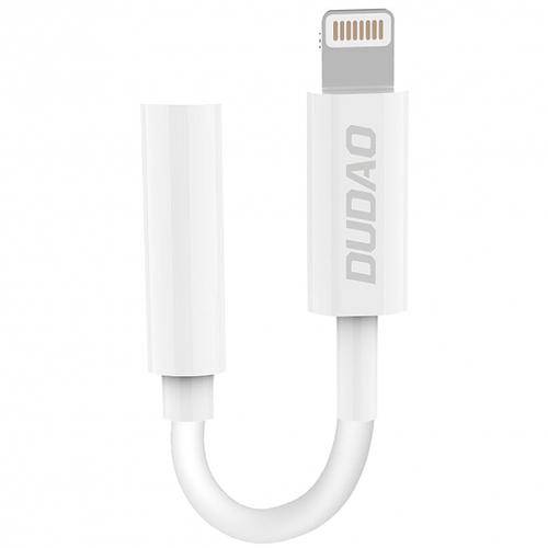 Adaptor audio Dudao L16i, Lightning - 3.5mm (Alb)