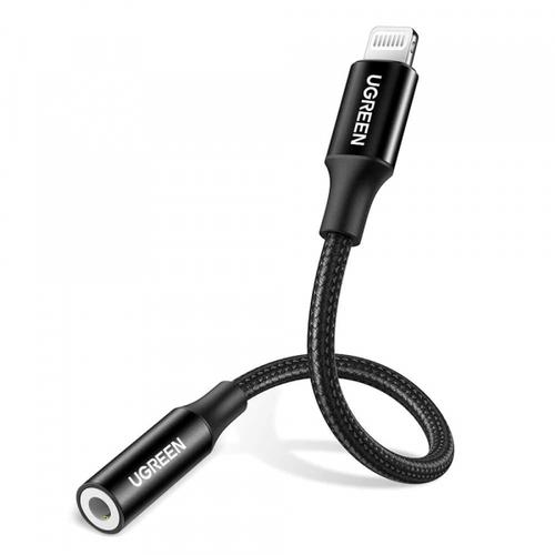 Adaptor audio UGREEN US211, Lightning - 3.5mm (Negru)