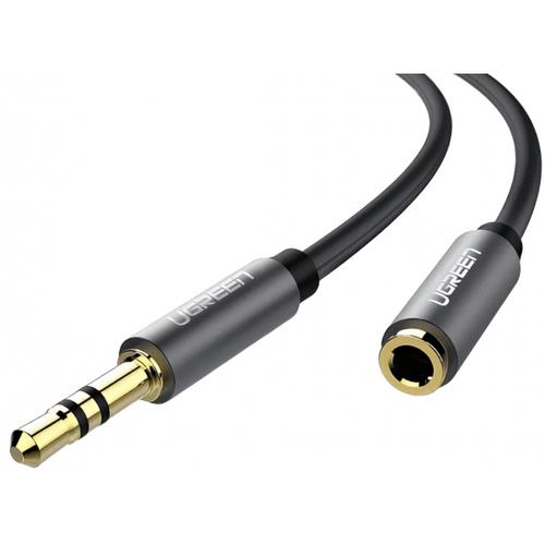 Adaptor audio UGREEN AV118, 3.5mm - 3.5mm, 2m (Negru)