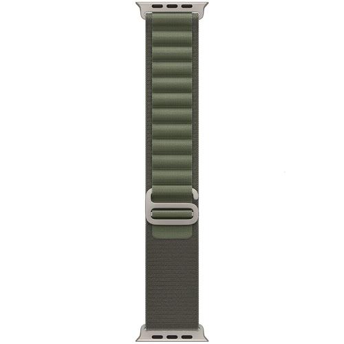 Curea Smartwatch Apple MQE23ZM/A pentru Watch 49mm, Alpine Loop, Small (Verde)