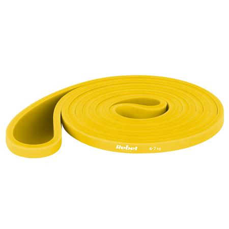 Banda Elastica Rebele Active RBA-3001-1, Power band, 4-7 Kg (Galben)