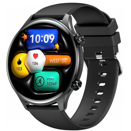 Smartwatch XO Design J14 Call, Ecran IPS 1.75inch, Bluetooth, Functii sport si sanatate, Rezistent la apa si praf, Android/iOS (Negru)