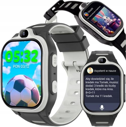 Smartwatch Forever Kids Boost KW-530 Call, Ecran IPS 2inch, 4G LTE, Wi-Fi, GPS, Buton SOS, IP67, Android/iOS (Negru)