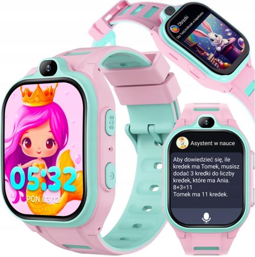 Smartwatch Forever Kids Boost KW-530 Call, Ecran IPS 2inch, 4G LTE, Wi-Fi, GPS, Buton SOS, IP67, Android/iOS (Roz)