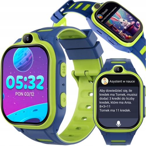 Smartwatch Forever Kids Boost KW-530 Call, Ecran IPS 2inch, 4G LTE, Wi-Fi, GPS, Buton SOS, IP67, Android/iOS (Albastru)