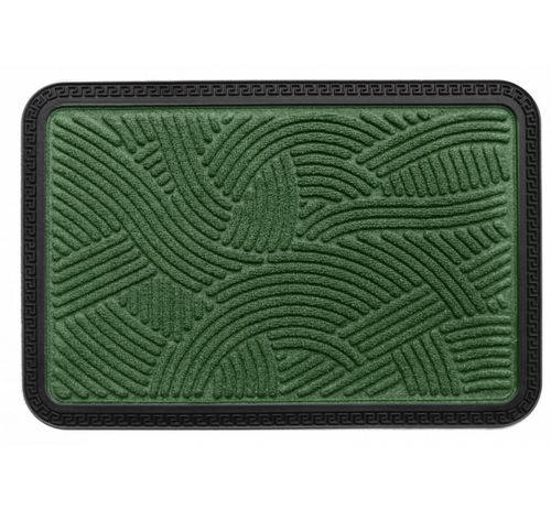 Covoras intrare Heinner HR-MCF-CMCV, textil/cauciuc, 400 x 600 mm (Verde/Negru)