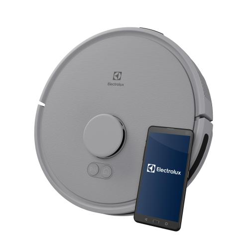 Aspirator robot Electrolux ER71HW1UG, aspirator si mop, tehnologie LiDAR,WI-FI, app Electrolux, 4000Pa, baterie 3200mAh, 46 Wh, 4 viteze, Autonomie pana la 140 minute, rezervor apa / praf 280 ml (Gri)