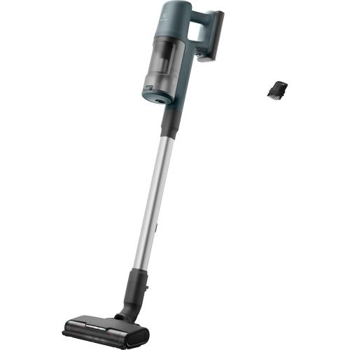 Aspirator vertical Electrolux Seria 600 EP61CB21OG, 21,6V, 2500 mAh, recipient praf 0,5l, tub inox, perie PowerPro multisuprafete cu LED, suport de perete, tehnologie ciclonica, duza praf, 79 dB, autonomie max 50 minute (Verde)