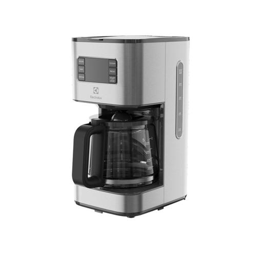 Cafetiera Electrolux Create 5 E5CM1-6ST, 1000 W, 1,4l, selector aroma, suport filtru detașabil, Timer 24h, funcție de mentinere cald 40 min, Indicator lateral nivel apa 2-10 cești (Inox)