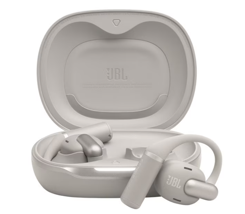 Casti Alergare Open-Ear JBL Sense Pro, True Wireless, Bluetooth, Hi-Res Audio, 4 microfoane, Multipoint, Autonomie 38 ore, Gri