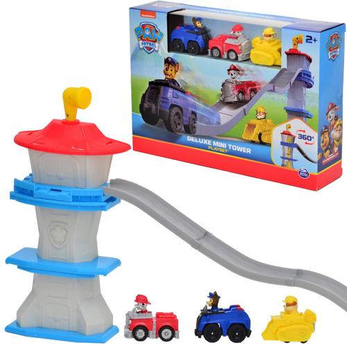 Set de Joaca Patrula Catelusilor Turn Mini Deluxe cu figurine si masinute