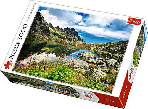 Puzzle TREFL 3000 piese - Lac in Muntii Tatra, Slovacia