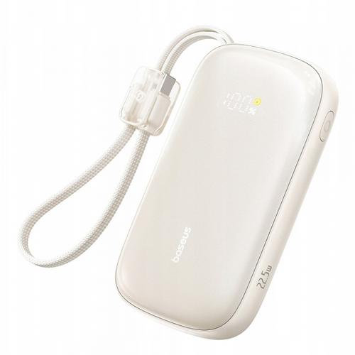 Baterie Externa Baseus EnerFill FC21 Qpow 3 Ultra, 10000mAh, 22.5W, QC + PD, 1 x USB-A - 1 x USB-C, E0027L01 (Bej)