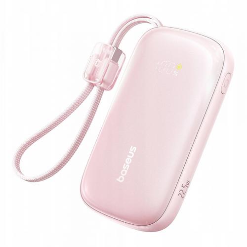 Baterie Externa Baseus EnerFill FC21 Qpow 3 Ultra, 10000mAh, 22.5W, QC + PD, 1 x USB-A - 1 x USB-C, E0027L02 (Roz)