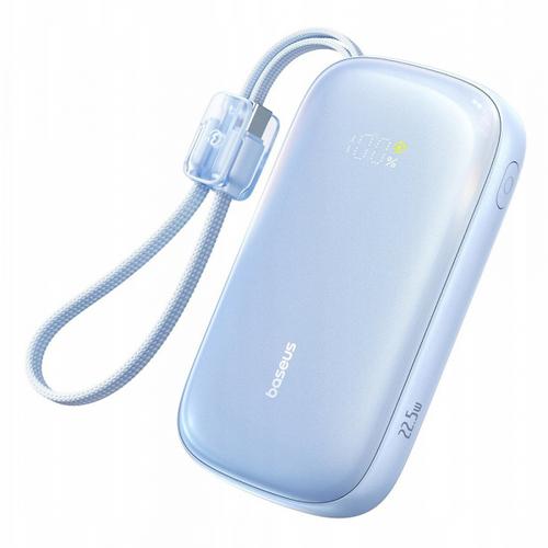 Baterie Externa Baseus EnerFill FC21 Qpow 3 Ultra, 10000mAh, 22.5W, QC + PD, 1 x USB-A - 1 x USB-C, E0027L03 (Albastru)