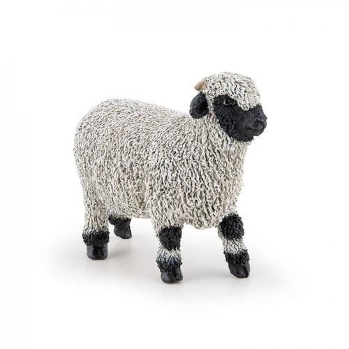 Figurina Papo - Oaie Din Valais (Alb/Negru)