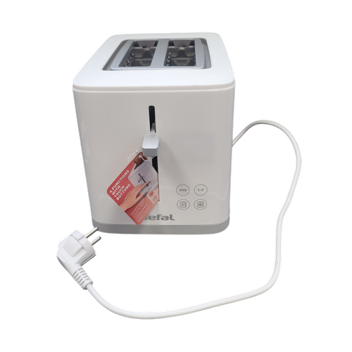 Prajitor de paine TEFAL Sense TT693110, 2 felii, 850 W (Alb/Argintiu)