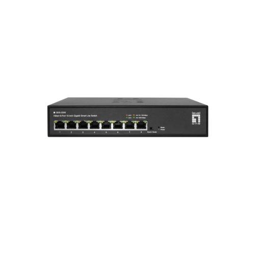 Switch LevelOne GES-2208, 8 porturi, Negru