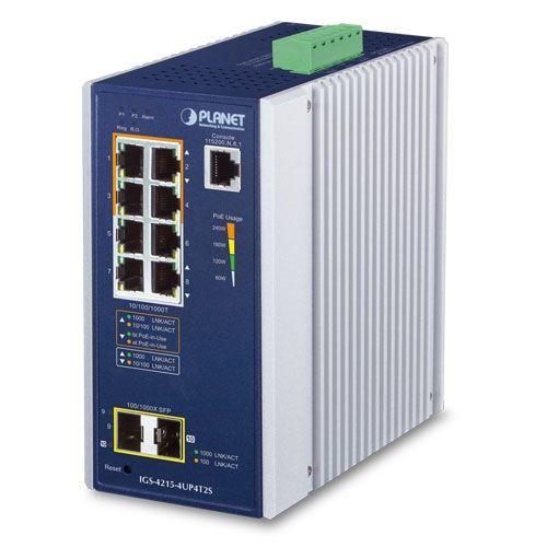 Switch Planet IGS-4215-4UP4T2S, 8 porturi, 10/100/1000 Mbps