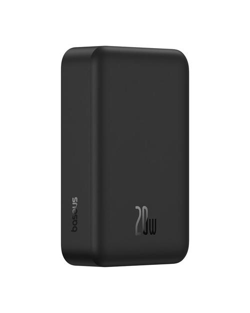 Acumulator extern Baseus EnerFill FM41 Mini Magnetic E0027U00, include cablu USB Type-C la USB Type-C 20V/3A 30cm, capacitate 20000mAh, 20W (Negru)