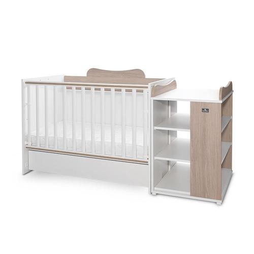 Patut modular multifunctional LORELLI Multi, 5 configurari diferite, 190 x 72 cm, Alb/Crem