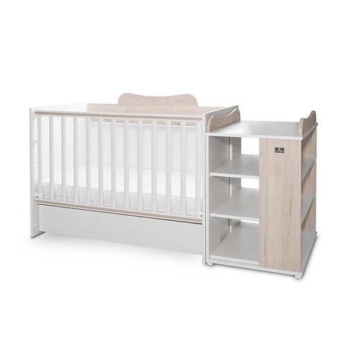 Patut modular multifunctional LORELLI Multi, 5 configurari diferite, 190 x 72 cm, Alb/Maro