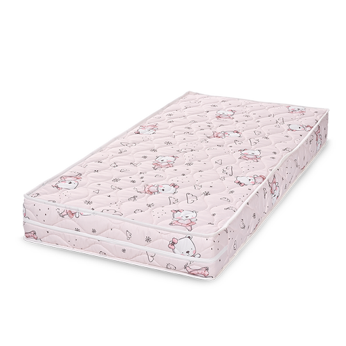 Saltea pat Lorelli Relax, 70 x 140 x 12 cm, spuma elastica, Roz