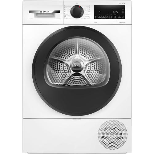 Uscator de rufe Bosch WQG243DNBY, Pompa de caldura, 9 Kg, 14 programe, AutoDry, EcoSilence Drive, Clasa C (Alb)