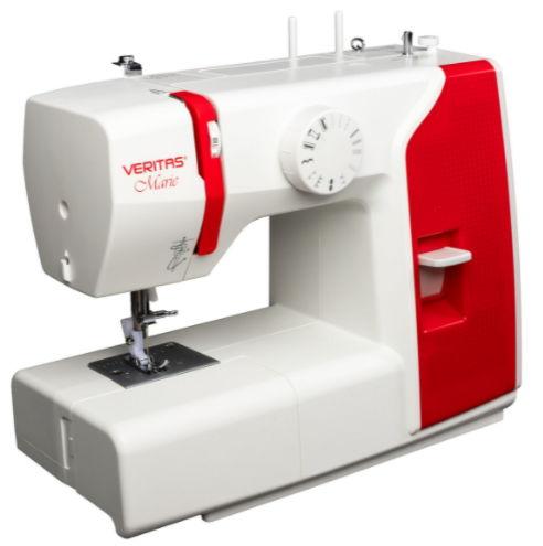 Masina de cusut Veritas Marie, 750 imp/min, 13 cusaturi (Alb/Rosu)