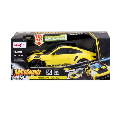 Masina Maisto Motosounds - Porsche 911 GT3 RS, 1:24, cu efecte de lumina si sunet, sortiment
