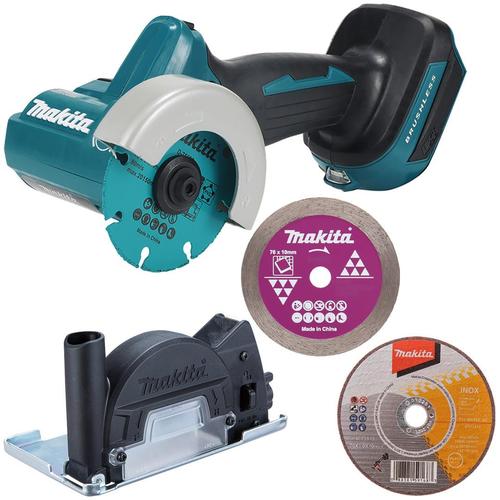 Polizor unghiular compact 76mm 18V Makita DMC300, fara acumulatori, cu sistem de aspiratie a prafului, 271x104x182mm