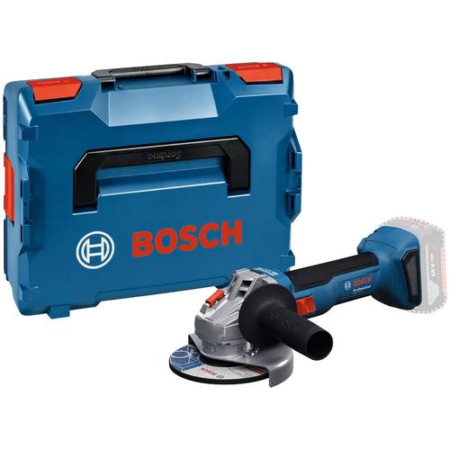 Polizor unghiular cu acumulator Bosch Professional GWS 18V-8, 18 V, 11.000 RPM, 125 mm diametru disc, cheie pentru splinturi, flansa de prindere, maner suplimentar, piulita de strangere, aparatoare de protectie, cutie L-Boxx, fara acumulato