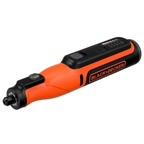 Unealta multifunctionala rotativa pe acumulator Black + Decker BCRT8I, 7.2 V, 1.5 Ah, 37 accesorii incluse