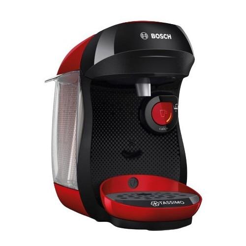 Espressor Bosch Tassimo Happy TAS103E, automat, 0.7 l, 1400 W, 175x305x265mm, Negru/Rosu