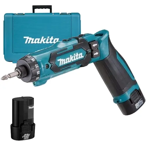 Masina de insurubat Makita DF012DSE, 7,2V, 2 acumulatori 1,5Ah, in valiza