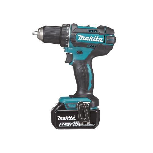 Masina de gaurit Makita, 18V, LXT Li-Ion, 62Nm, 2x5.0Ah, Negru/Albastru