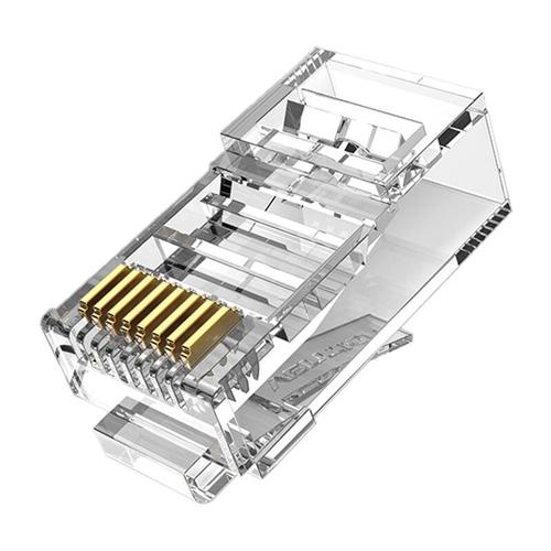 Conectori modular Vention, IDBR0-50, RJ45, Cat.5E, UTP, Transparent, 50 buc