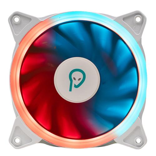 Ventilator SPACER PC 120x120x25 mm ARGB light diferite setari ale jocului de culori, posibilitate conectare fan hub, Hydraulic Bearing, conector 3/4-pin, Alb
