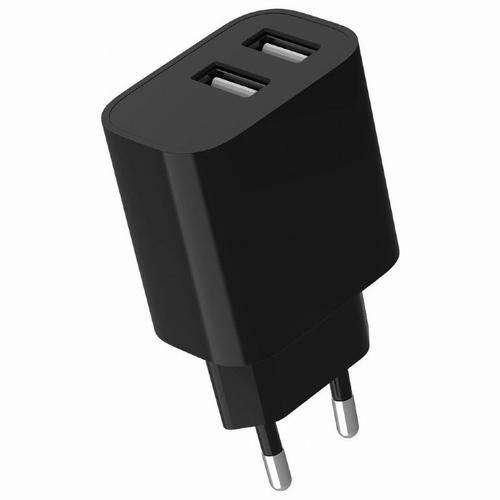 Incarcator USB universal Gembird 2-porturi, 5V, 2,4A, Negru