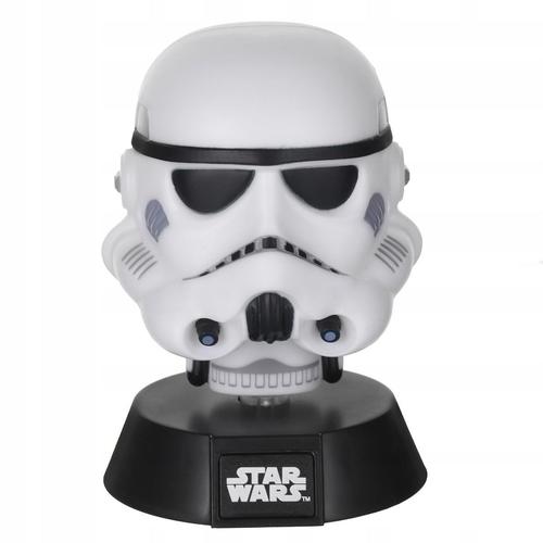 Lampa de noapte pentru copii Star Wars Stormtrooper Icon, 11cm (Alb)
