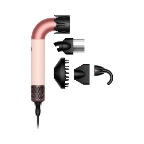 Uscator de par Dyson Supersonic R Curly+Coily 113361-01, 1700 W, 110.000 RPM, 3 viteze, 4 setari temperatura (Roz/Auriu)