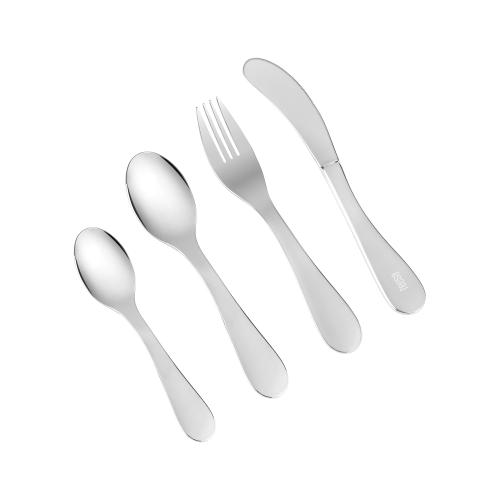 Set tacamuri pentru copii 4 piese, inox, Teesa TSA0146