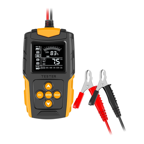 Tester digital baterie, Eurokomp, 12/ 24 V (Portocaliu/Negru)