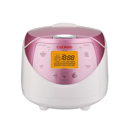 Aparat pentru gatit orez CUCKOO, 580 W (Alb/Roz)