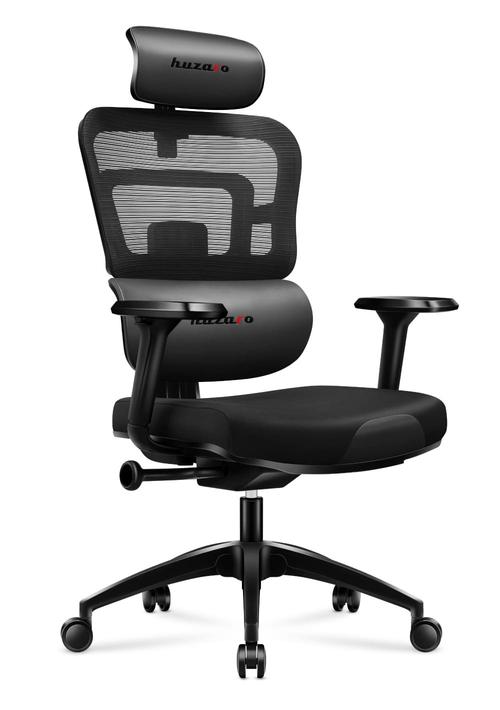 Scaun gaming Huzaro Combat 7.0, max 150 kg, Perna de cap si lombara ajustabile (Negru)